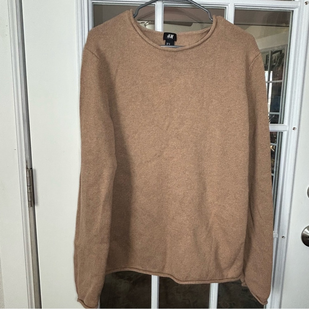 H&M Men's Camel‎ Rollneck Sweater Size XL